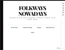 Tablet Screenshot of folkwaysnowadays.com